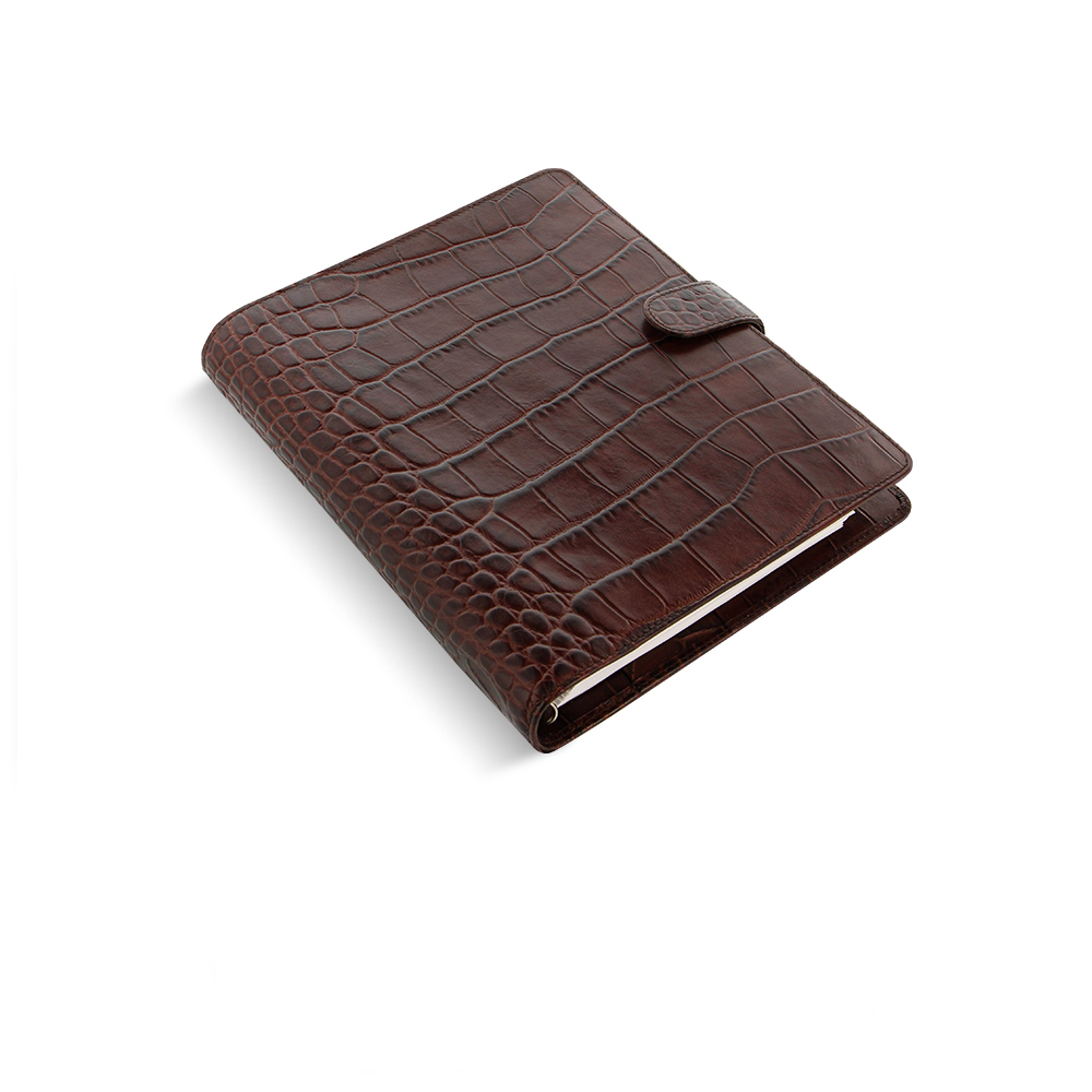 Filofax Classic Croc Chestnut A5 Organizer | Appelboom.com